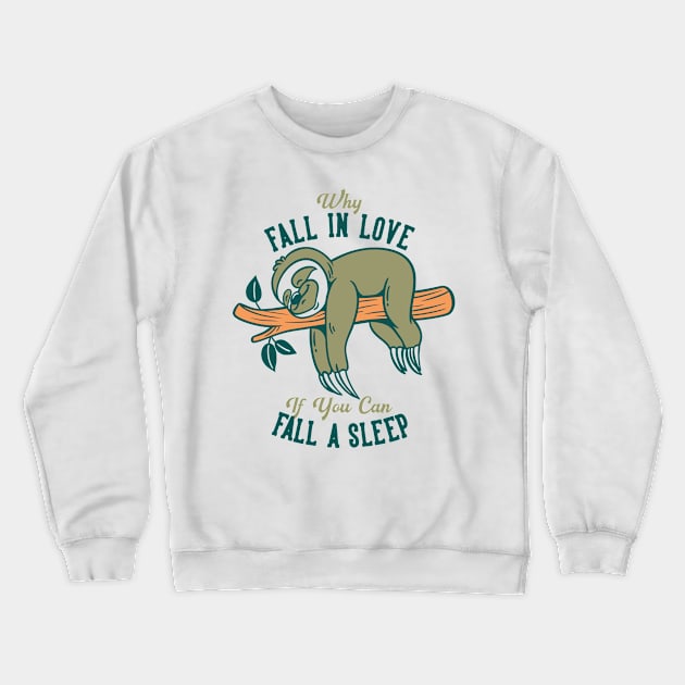 Sloth Love Crewneck Sweatshirt by ManxHaven